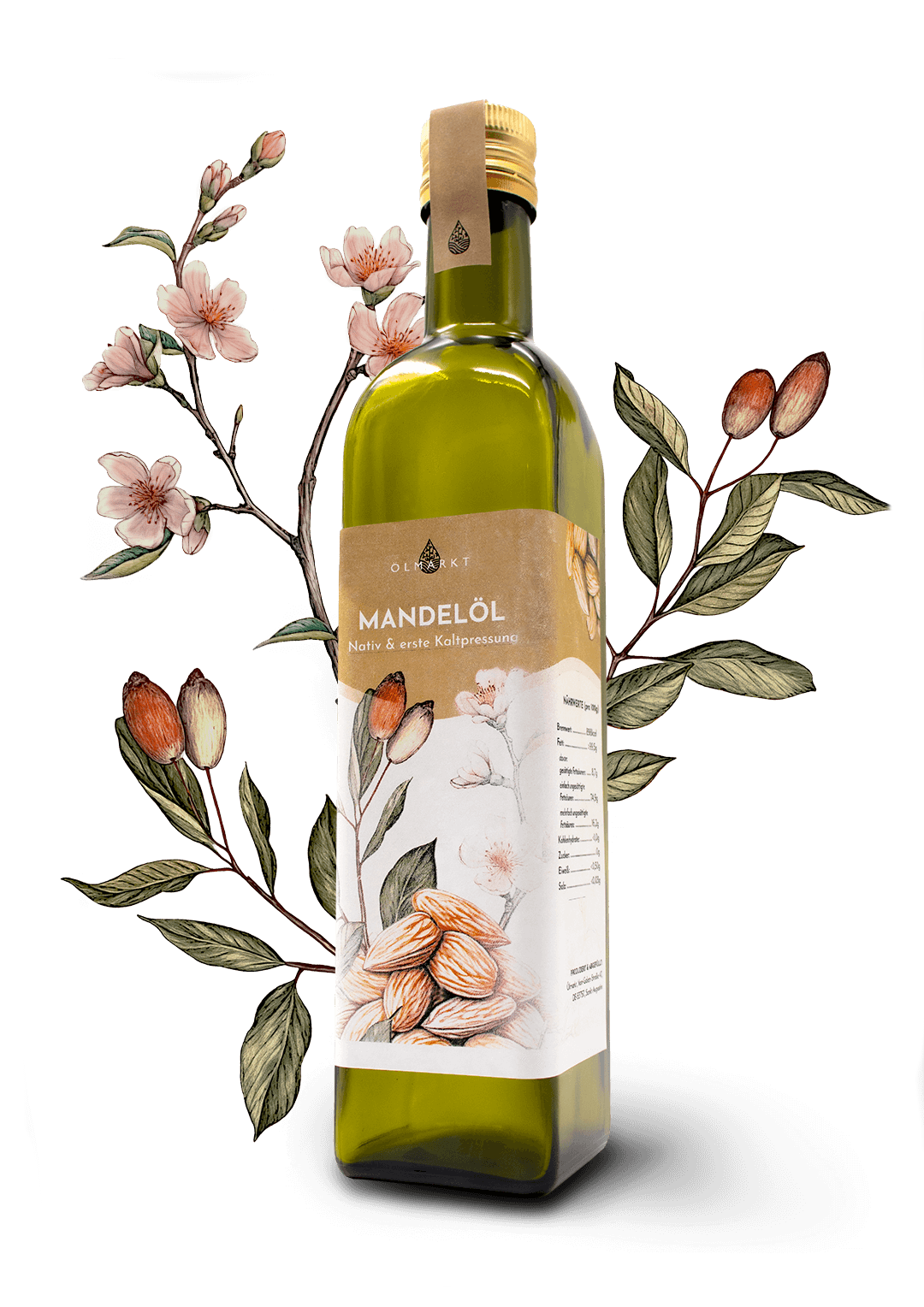 500ml Flasche Mandelöl von Ölmarkt