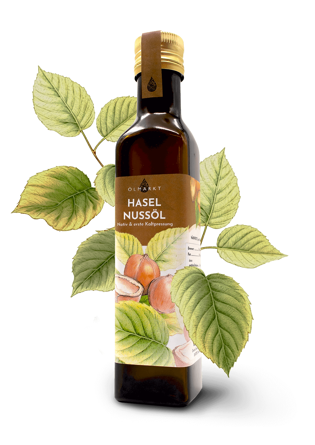 250ml Flasche Haselnussöl von Ölmarkt