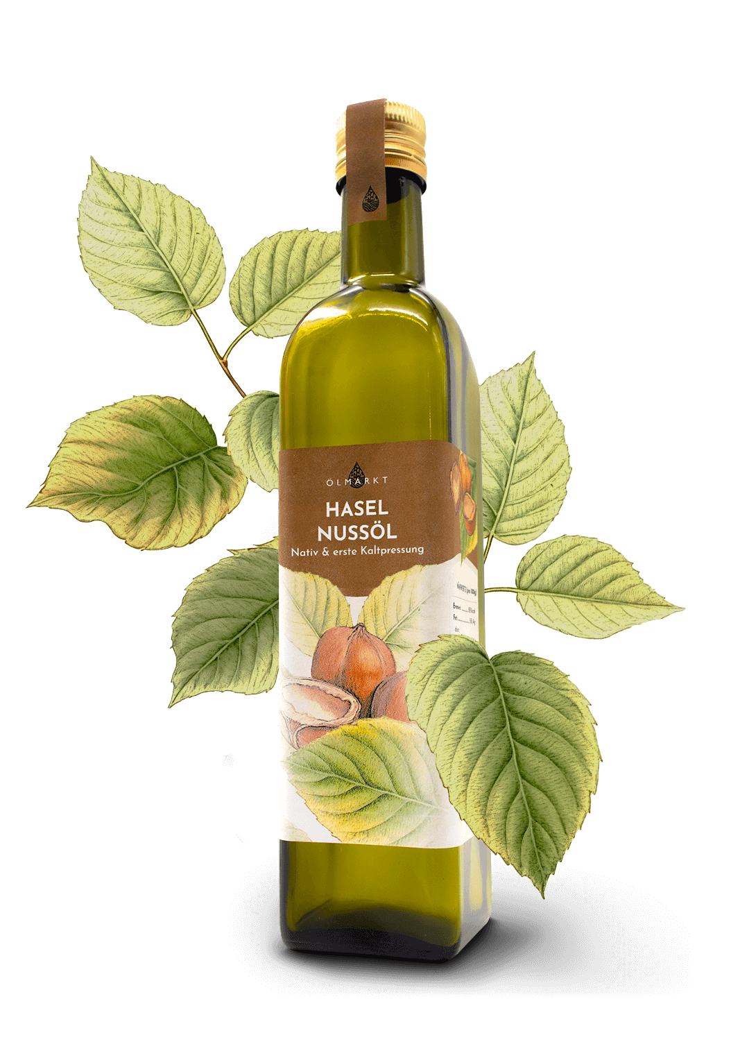 500ml Flasche Haselnussöl von Ölmarkt