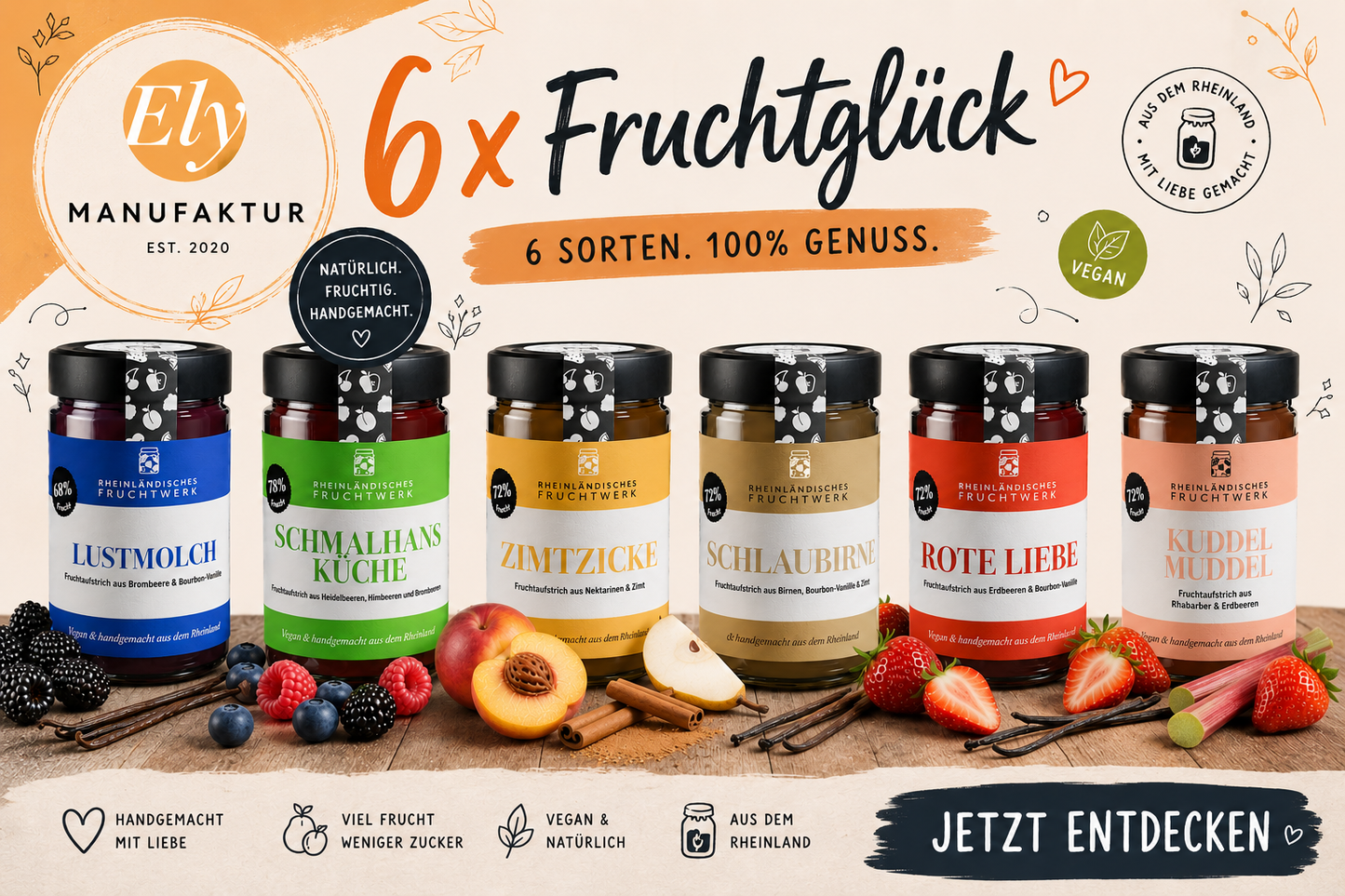 6er Fruchtaufstrich Box Verspielt