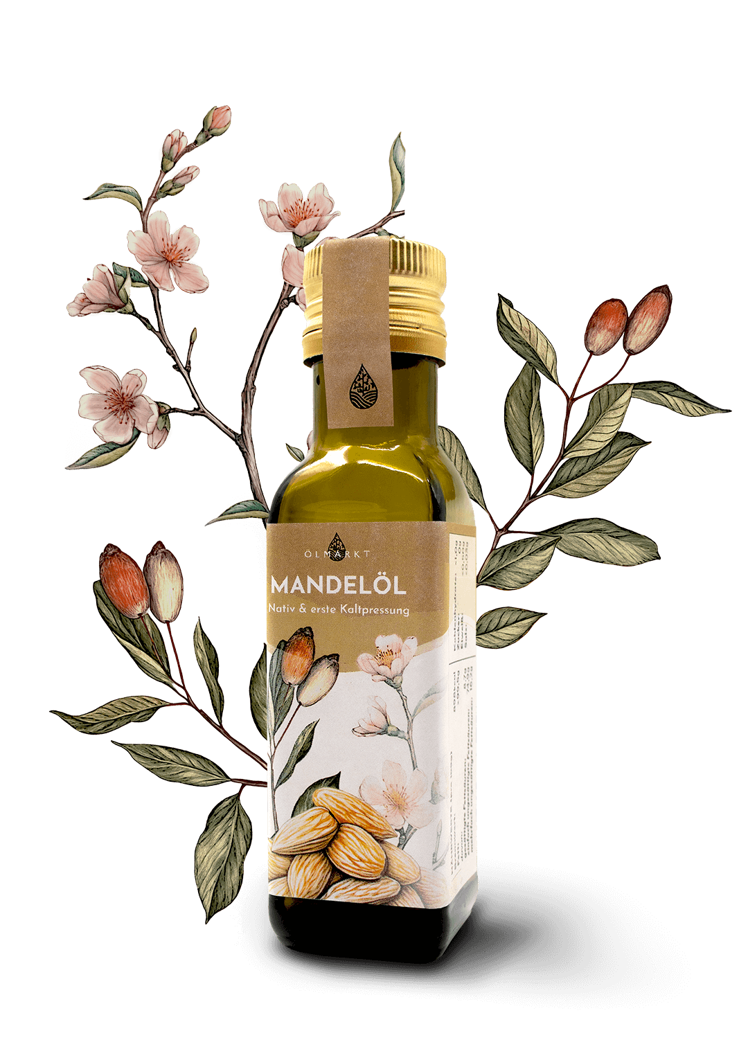 100ml Flasche Mandelöl von Ölmarkt 