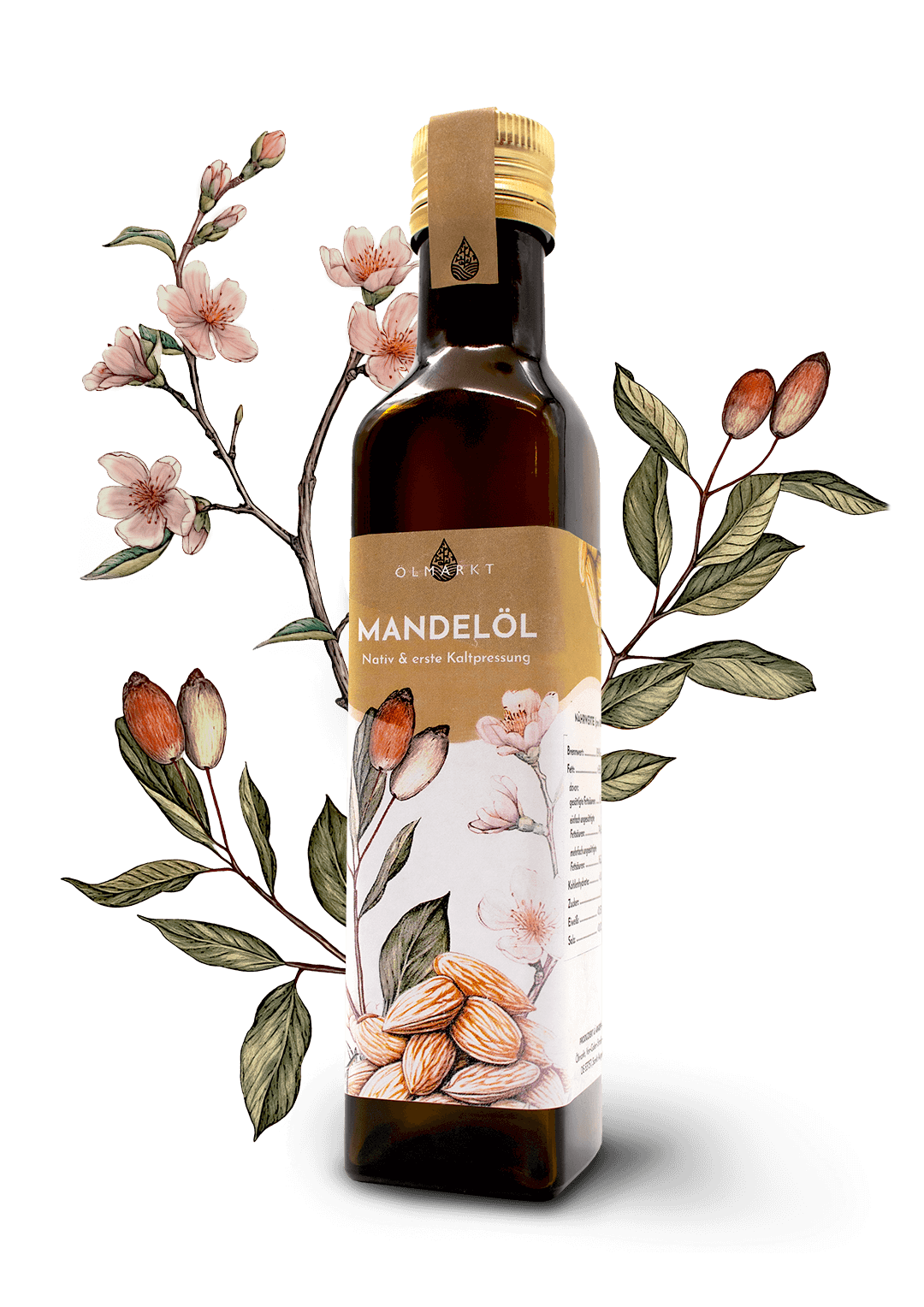 250ml Flasche Mandelöl von Ölmarkt 