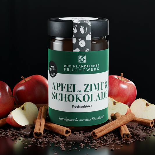 Apfel, Zimt & dunkle Schokolade