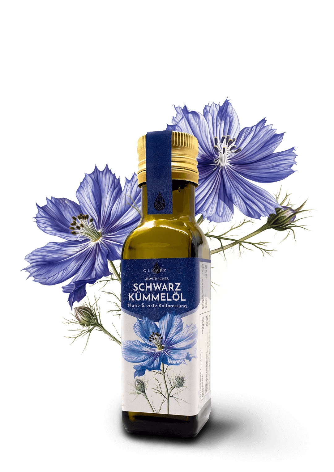 100ml Flasche ägyptisches Schwarzkümmelöl von Ölmarkt 