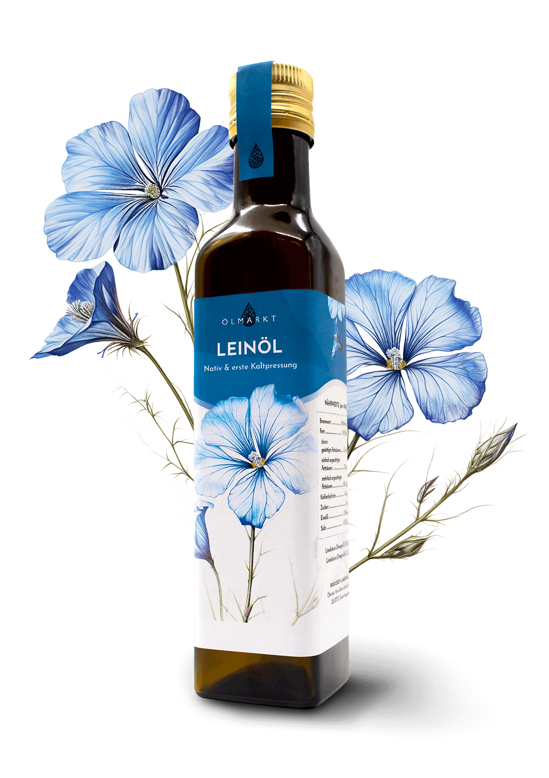 250ml Flasche Leinöl von Ölmarkt 