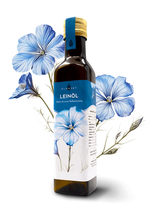 250ml Flasche Leinöl von Ölmarkt 