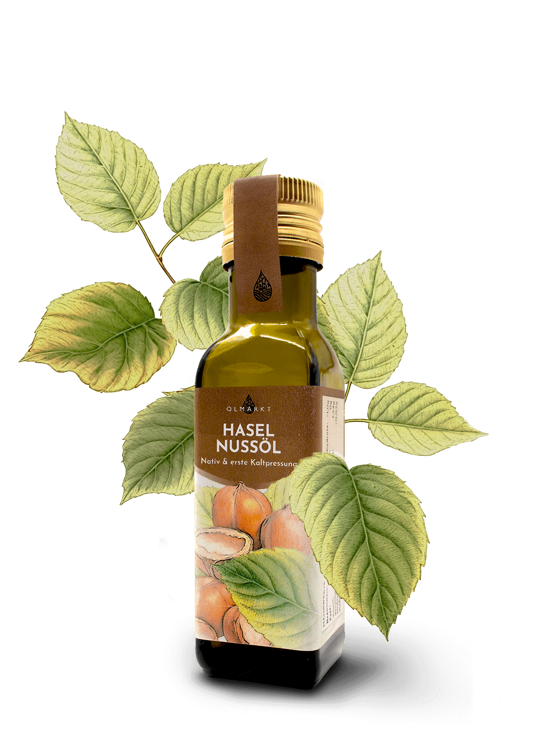 100ml Flasche Haselnussöl von Ölmarkt 