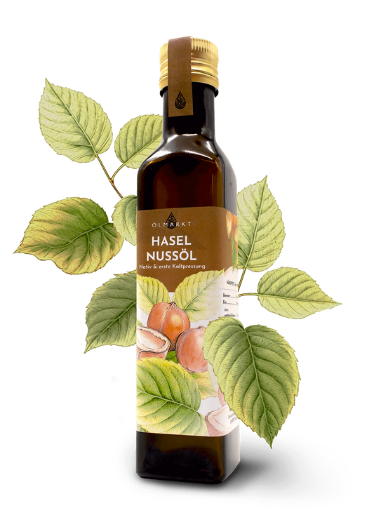 250ml Flasche Haselnussöl von Ölmarkt 